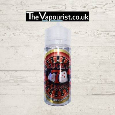 Lucky 7 Sweet Raspberry & Sour Cherry 80ml vape liquid