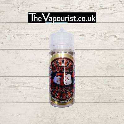 Lucky 7 Strawberry & Rhubarb Custard 80ml vape liquid