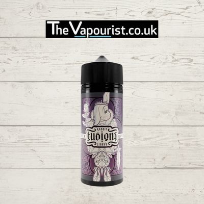 Fusions Cyber Queen Vape - Complex Berry Blend 100ml bottle with illustrated rabbit queen label, ideal for fruity vapor flavor enthusiasts.