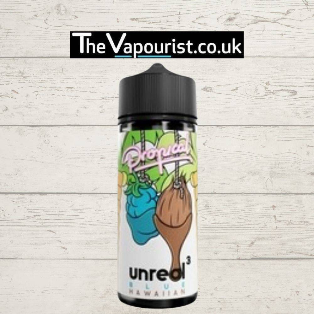Unreal 3 Raspberry & Coconut Blue Hawaiian 100ml vape liquid