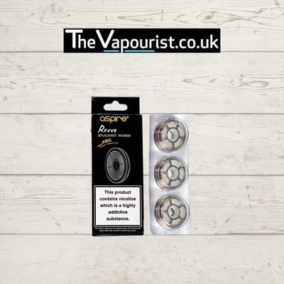 Aspire Revvo Coils 0.16Ω - 2 Pack | 25-45w Flavour Vapour, featuring ARC disc coils in blister packaging for Revvo tanks, ideal for smooth vaping.