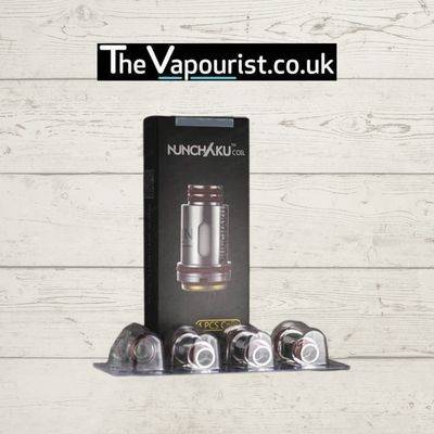 Uwell Nunchaku Coils 4 Pack – Exceptional flavour and vapour production, displayed in retail packaging with four individual coils in blister pack.