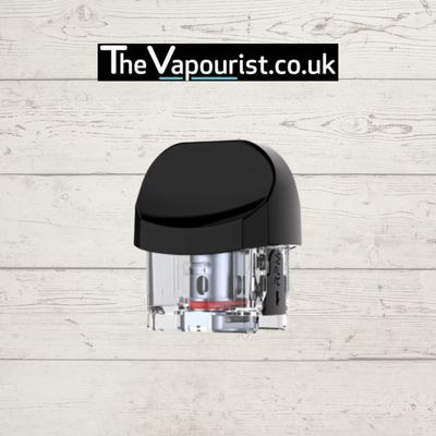 SMOK Nord 2 RPM Pod 4.5ml replacement pod for SMOK Nord 2 kit, shown with transparent e-liquid chamber and black mouthpiece cap.