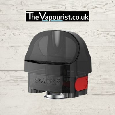 SMOK Nord 4 RPM Pod 4.5ml replacement pod for SMOK Nord 4 kit with 4.5ml e-liquid capacity, shown against a white wooden background.