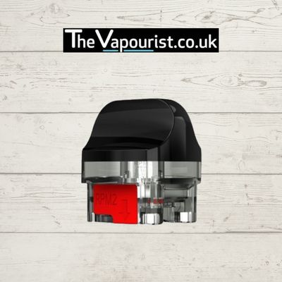 SMOK Nord 4 RPM 2 Pod 4.5ml replacement pod with black mouthpiece and transparent body, compatible with SMOK Nord 4 kit for extended vaping sessions.