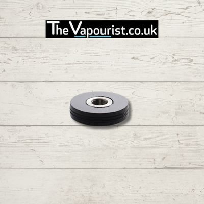 VooPoo Drag X / Drag S 510 Adaptor for Drag X or Drag S mod, shown on a white wooden background. Enhances compatibility with 510-thread tanks.