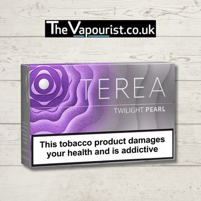 IQOS TEREA Twilight Pearl - Blueberry Menthol Sticks packaging with purple rose design, ideal for clean vaping with IQOS Iluma devices.