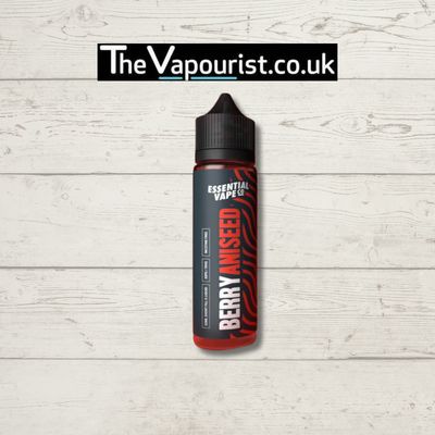 Essential Vape Berry N' Spice - Bold E-Liquid bottle featuring a fruity and spicy blend, ideal for sub-ohm vaping with smooth vapor delivery.