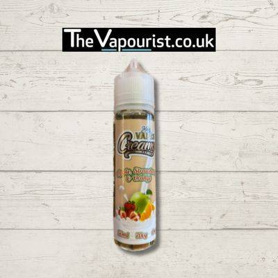 KOV Creamy Lemon Cream Cookie 50ml vape juice with tangy lemon, creamy filling, and cookie flavor, featured on TheVapourist.co.uk background.