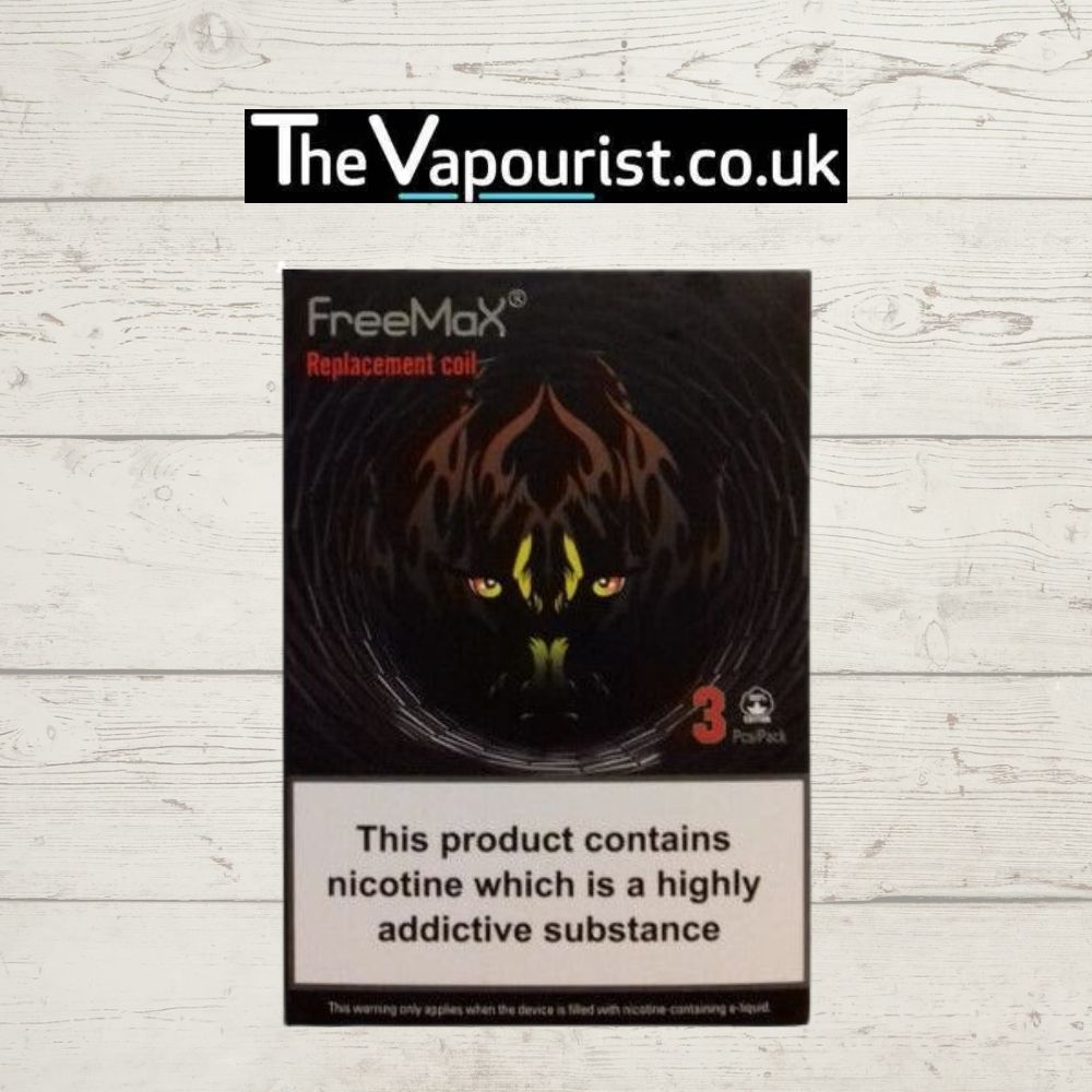 Freemax Mesh Pro Coils 3 Pack packaging with bold design, ideal for DTL vaping. High performance coils for flavour and power enhancement.