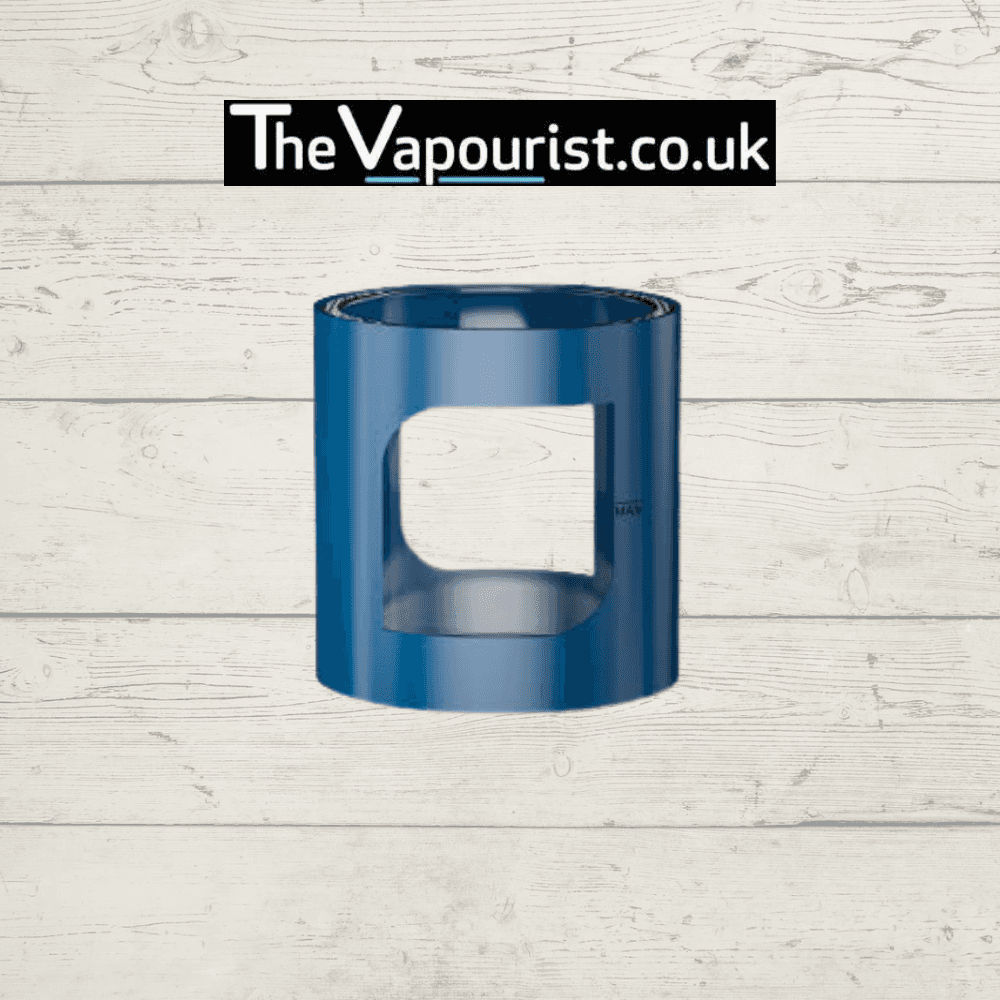 Blue Aspire PockeX Pyrex Glass replacement tube with viewing window. Stylish and functional replacement for PockeX vaporizers.