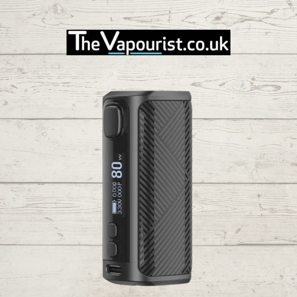 Eleaf i80 Battery - iStick i80 Mod in black with 80W output, 3000mAh capacity, and Type C port, ideal for advanced vaping performance.