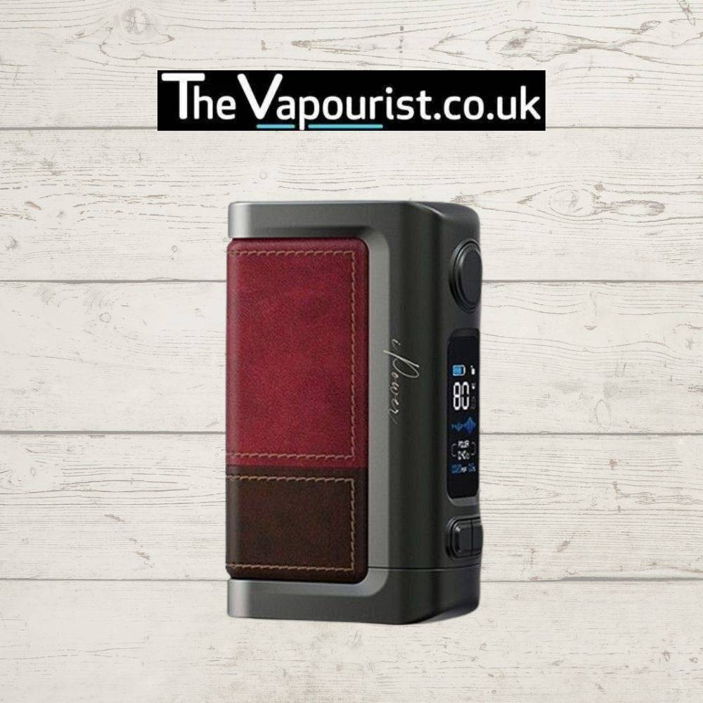Eleaf iStick Power 2 Battery - 5000mAh built in Battery in red and brown leather, stylish and powerful 80W vape mod for everyday use.