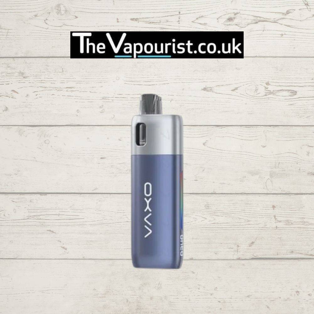 OXVA Oneo Pod Kit in blue and silver gradient, a user-friendly and powerful vape pod system, showcased by TheVapourist.co.uk.