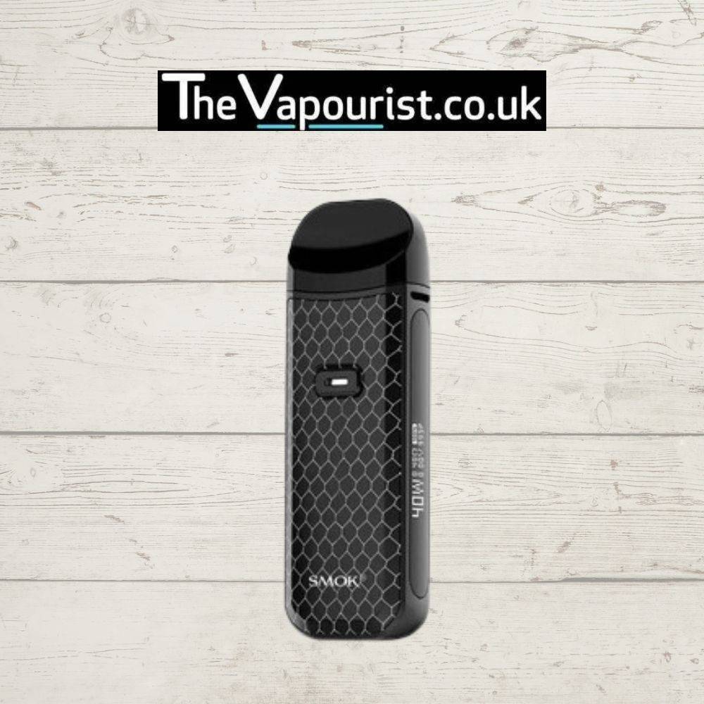 SMOK Nord 2 Kit - Versatile & Powerful Pod Systems in sleek black and silver honeycomb design, portable pod vape with 1500mAh battery and OLED screen.
