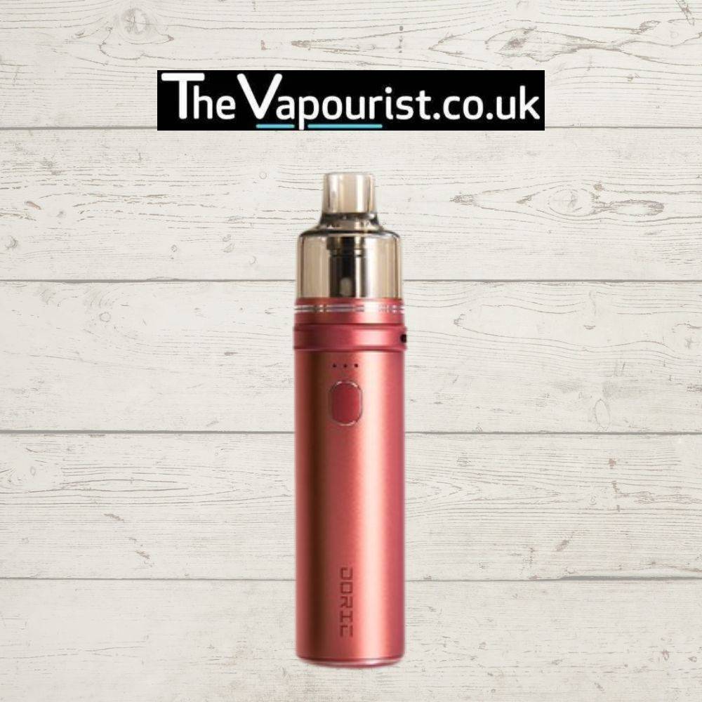 Voopoo Doric Kit in rose gold, a stylish and user-friendly vape device perfect for on-the-go vaping, sold by TheVapourist.co.uk.