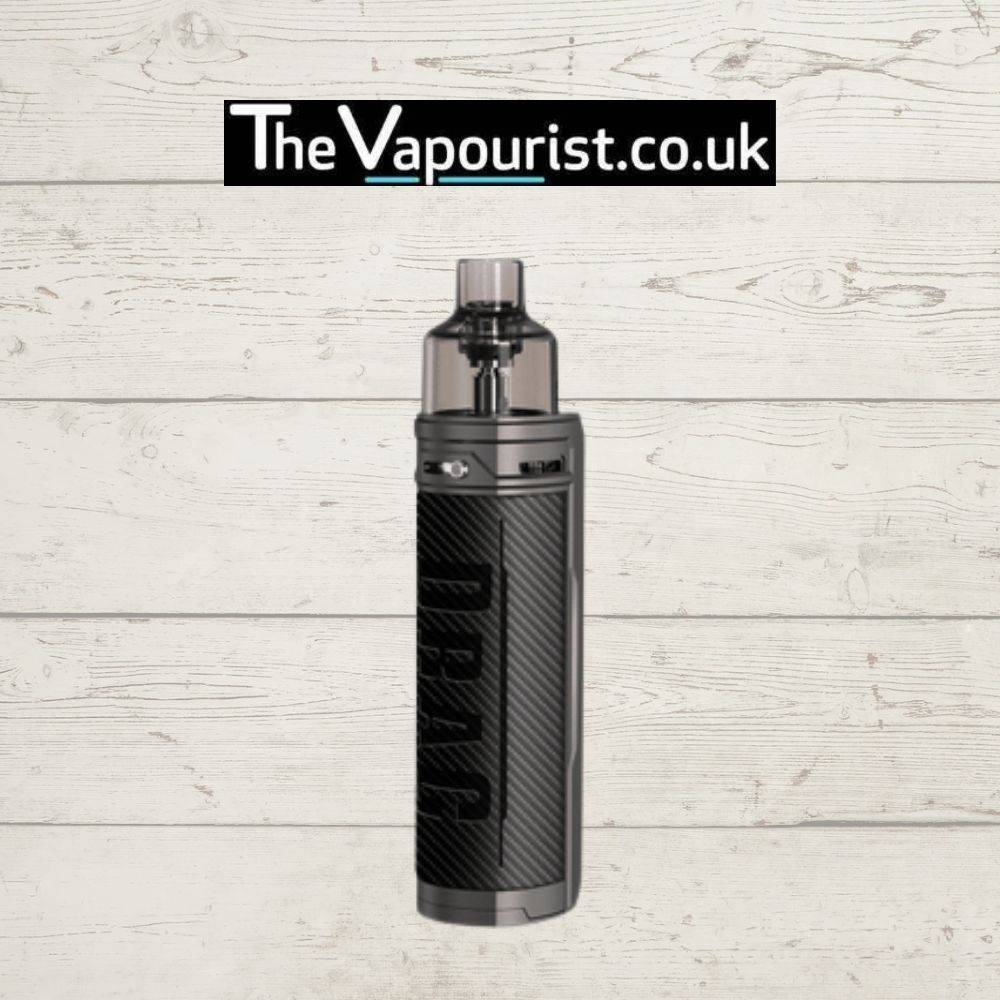 Voopoo Drag X Pod Mod Kit in carbon fiber design – high performance vape device with sleek, modern carbon-textured finish.