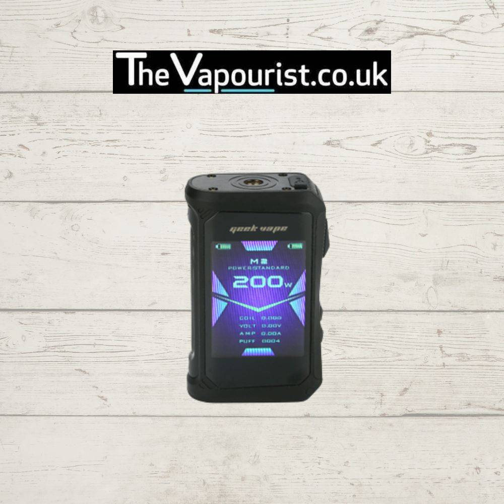 GEEKVAPE Aegis X Battery Mod - durability & advanced technology. Features a 200W output with a vibrant display, ideal for high-performance vaping.