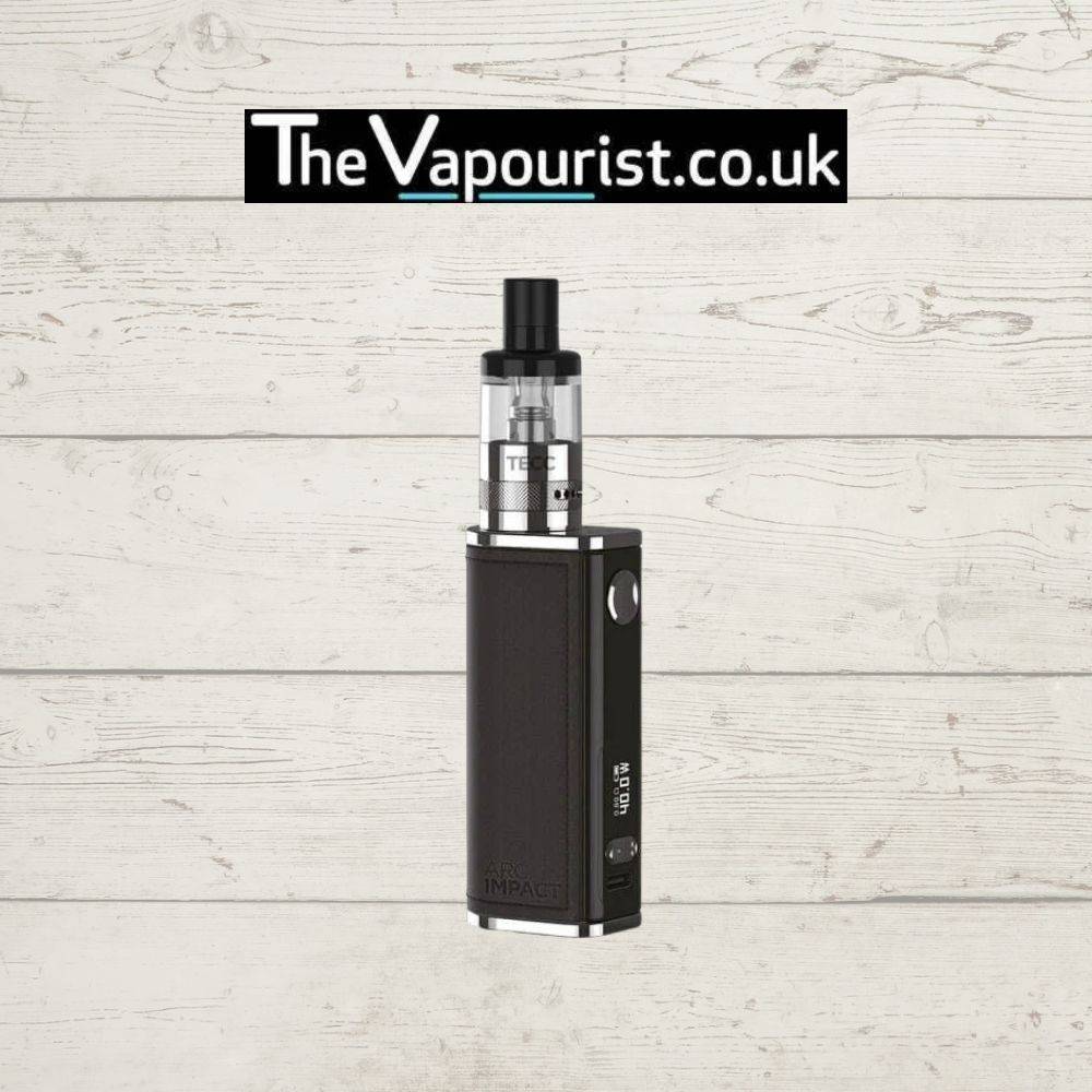 TECC Arc Impact Kit in black offering high capacity battery and customizable wattage, perfect for serious vapers from The Vapourist.