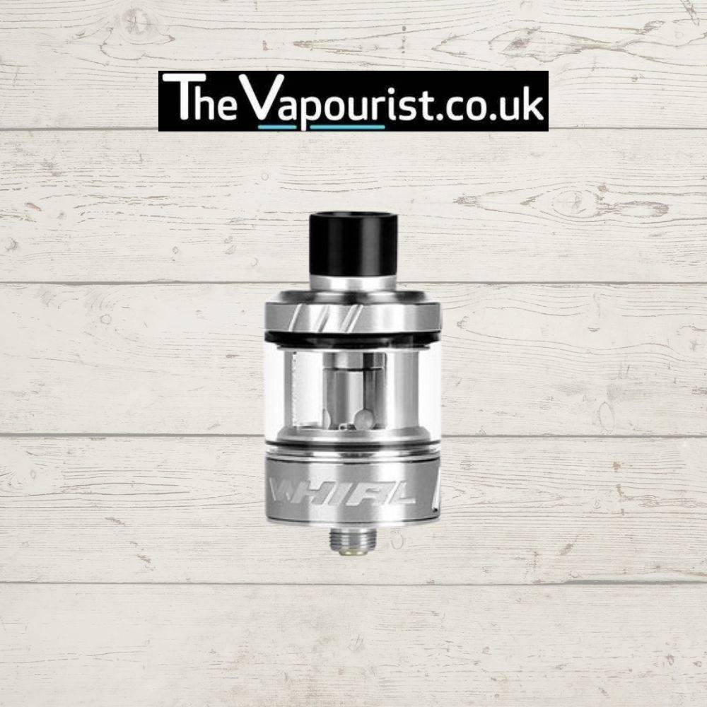 Uwell Whirl 22 Tank compact and user-friendly vape tank in stainless steel, perfect for versatile vaping styles, featured with top-fill design.