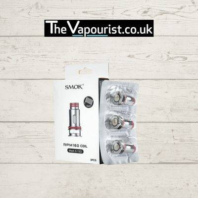 SMOK RPM160 Coils 3 Pack for vaporizers, featuring mesh 0.15Ω coils for superior flavour and vapour production. Ideal for high-performance vaping.