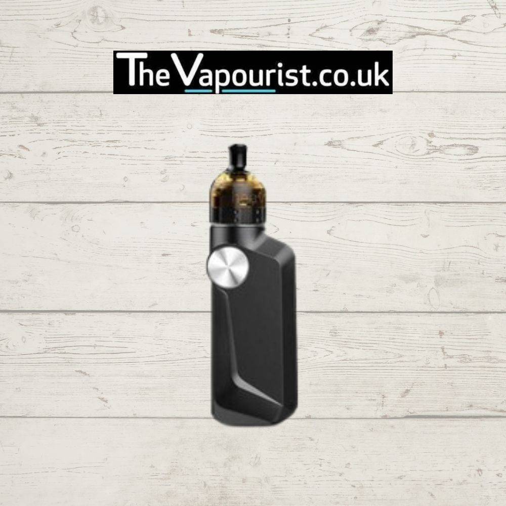 Black Voopoo Mojo RDA Kit with sleek finish, built-in battery, and RDA setup, perfect for high-performance compact vaping.