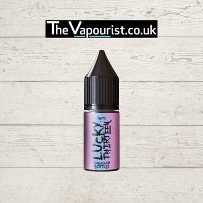Lucky 13 Nic Salts Bubblegum Bottles vape juice with sweet, nostalgic bubblegum candy flavor in a compact 10ml bottle, ideal for vaping enthusiasts.