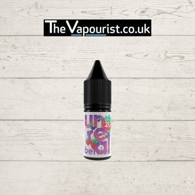 Unreal Berries Salts Blackcurrant Strawberry vape juice bottle with bold berry-themed label, available at TheVapourist.co.uk. Juicy & bold berry vape flavor.