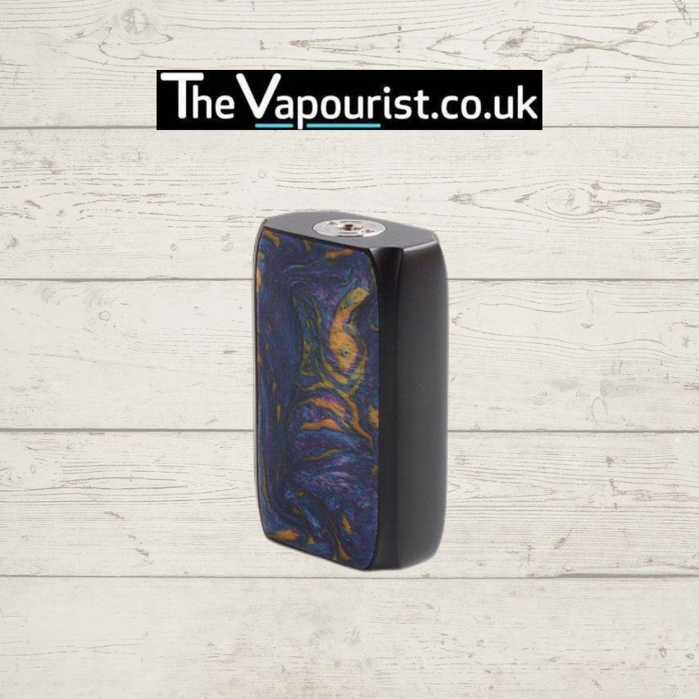 Ijoy Shogun Mod - high-performance 180W Dual 18650 Battery Mod featuring a dark blue and gold resin panel with a smooth matte black finish.
