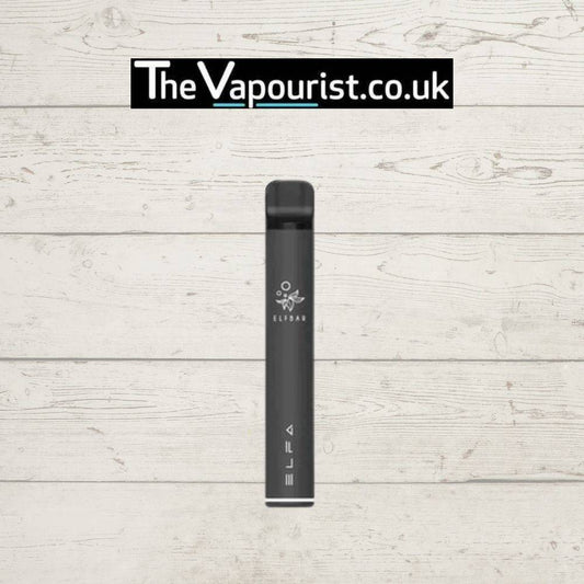 Black ELFBAR ELFA Pod Kit sleek, rechargeable vape system with minimalist design, ideal for stylish and portable vaping solutions.