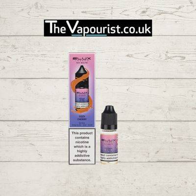 ELUX Legend Nic Salts Fizzy Cherry vape juice 10ml bottle and packaging, available in 3 for £10 mix and match deal at The Vapourist.co.uk.