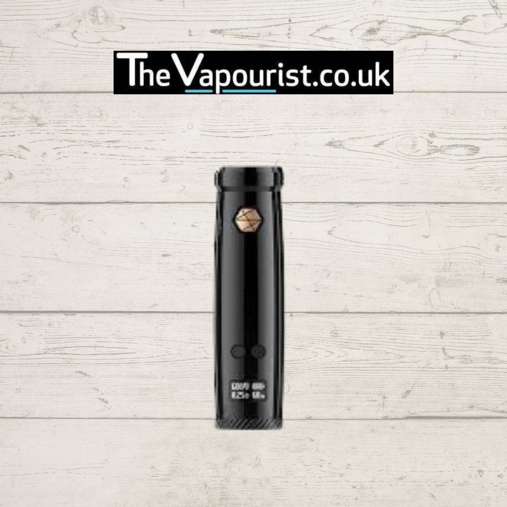 Uwell Nunchaku 80W Mod - Compact, Powerful Vape Mod in glossy black with gold accent, designed for stylish and efficient vaping.