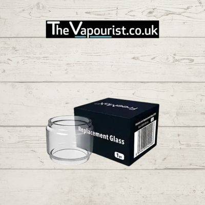 FreeMax Mesh Pro Bubble Glass 5ml replacement glass displayed with branded box, designed for increased e-liquid capacity and fewer refills.