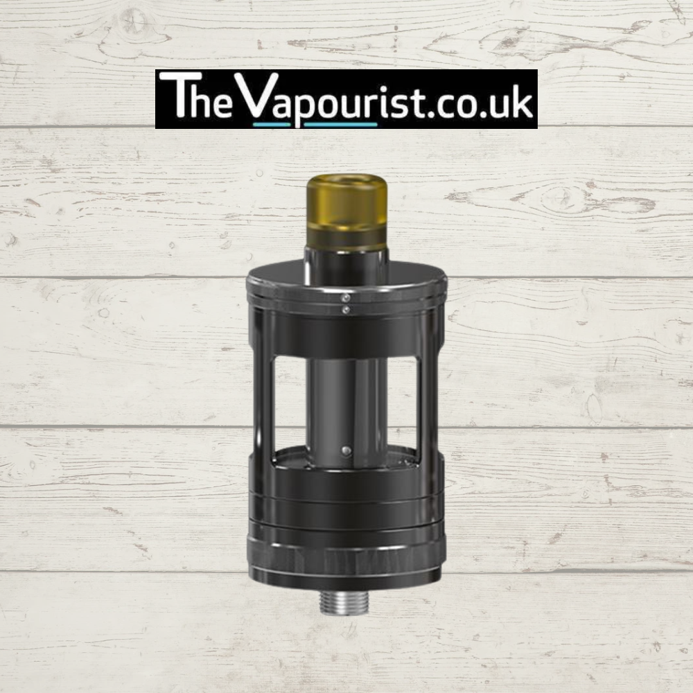 Black Aspire Nautilus GT Tank with Pyrex glass and 510 threading, perfect for nicotine salt and freebase eliquids, sold by The Vapourist.