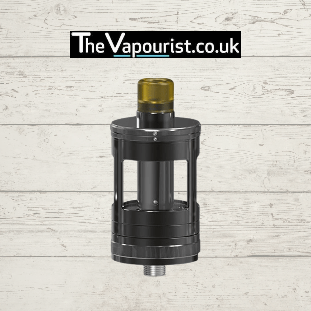 Black Aspire Nautilus GT Tank with Pyrex glass and 510 threading, perfect for nicotine salt and freebase eliquids, sold by The Vapourist.