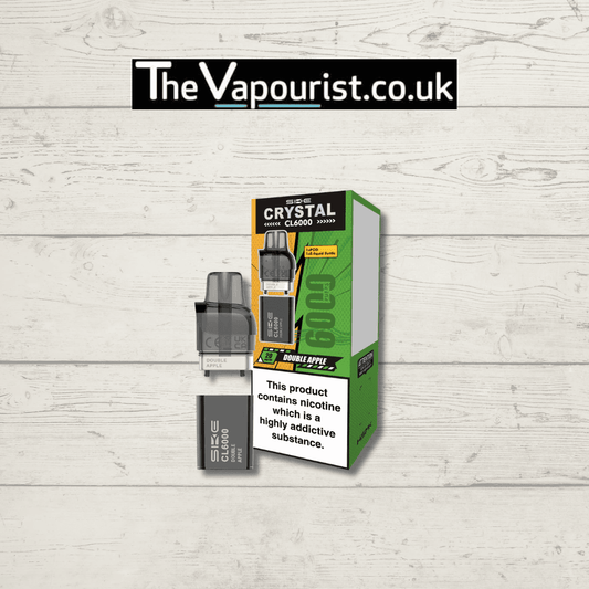 SKE Crystal CL6000 Prefilled Pods Double Apple 20mg