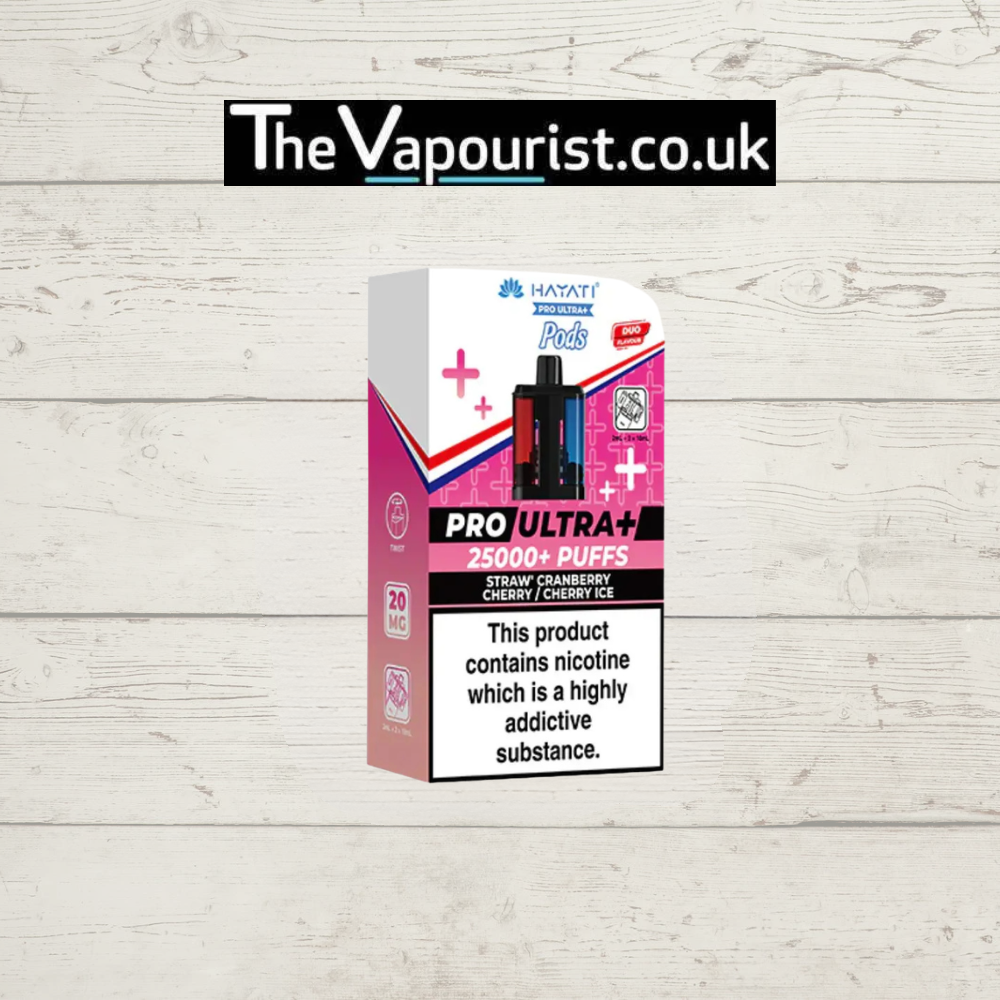 Hayati Pro Ultra 25K Replacement Pods - Straw' Cranberry Cherry / Cherry Ice