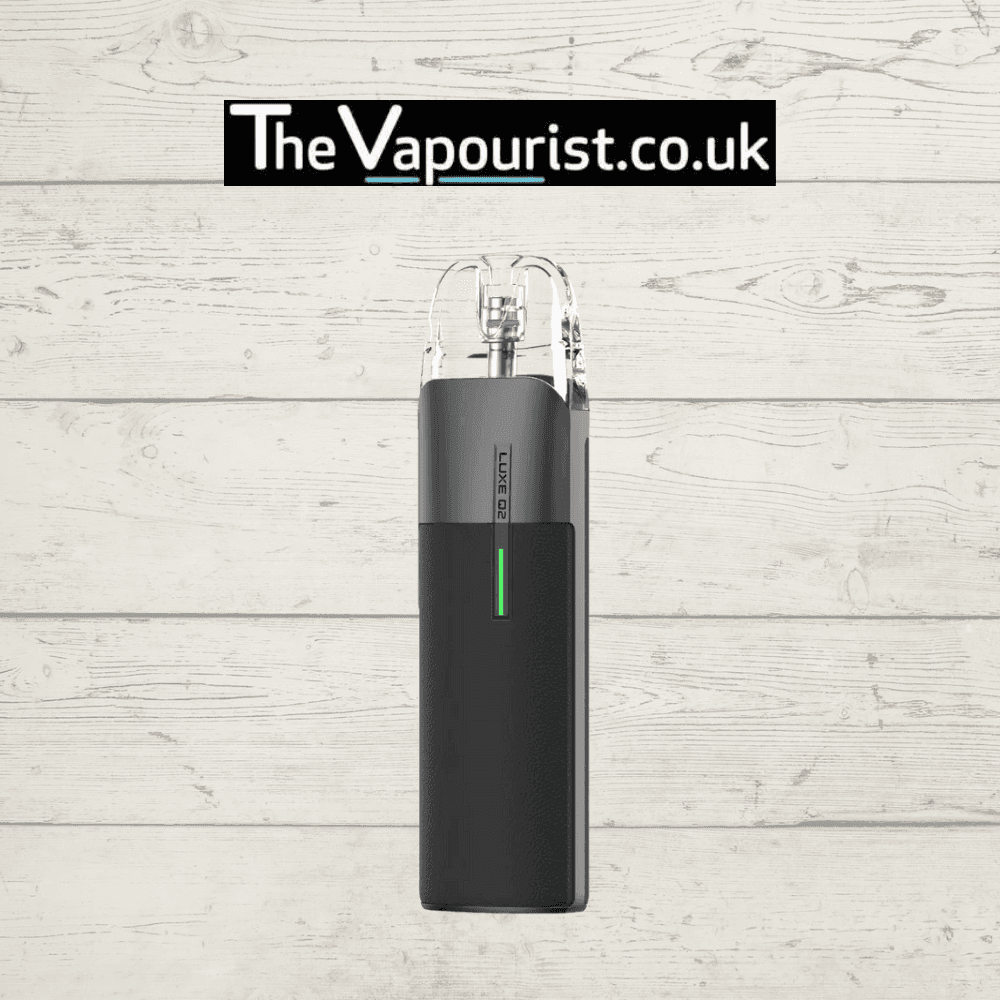 Vaporesso Luxe Q2 Pod Kit in black, modern and compact pod vape for mouth-to-lung vaping, featured on TheVapourist.co.uk.