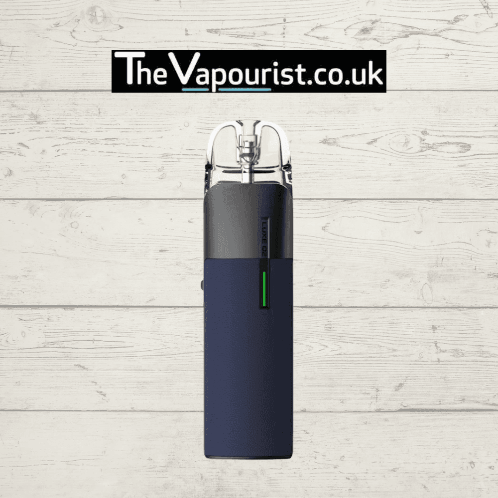 Vaporesso Luxe Q2 Pod Kit in navy blue, stylish and portable MTL pod system ideal for flavourful vaping, sold by TheVapourist.co.uk.