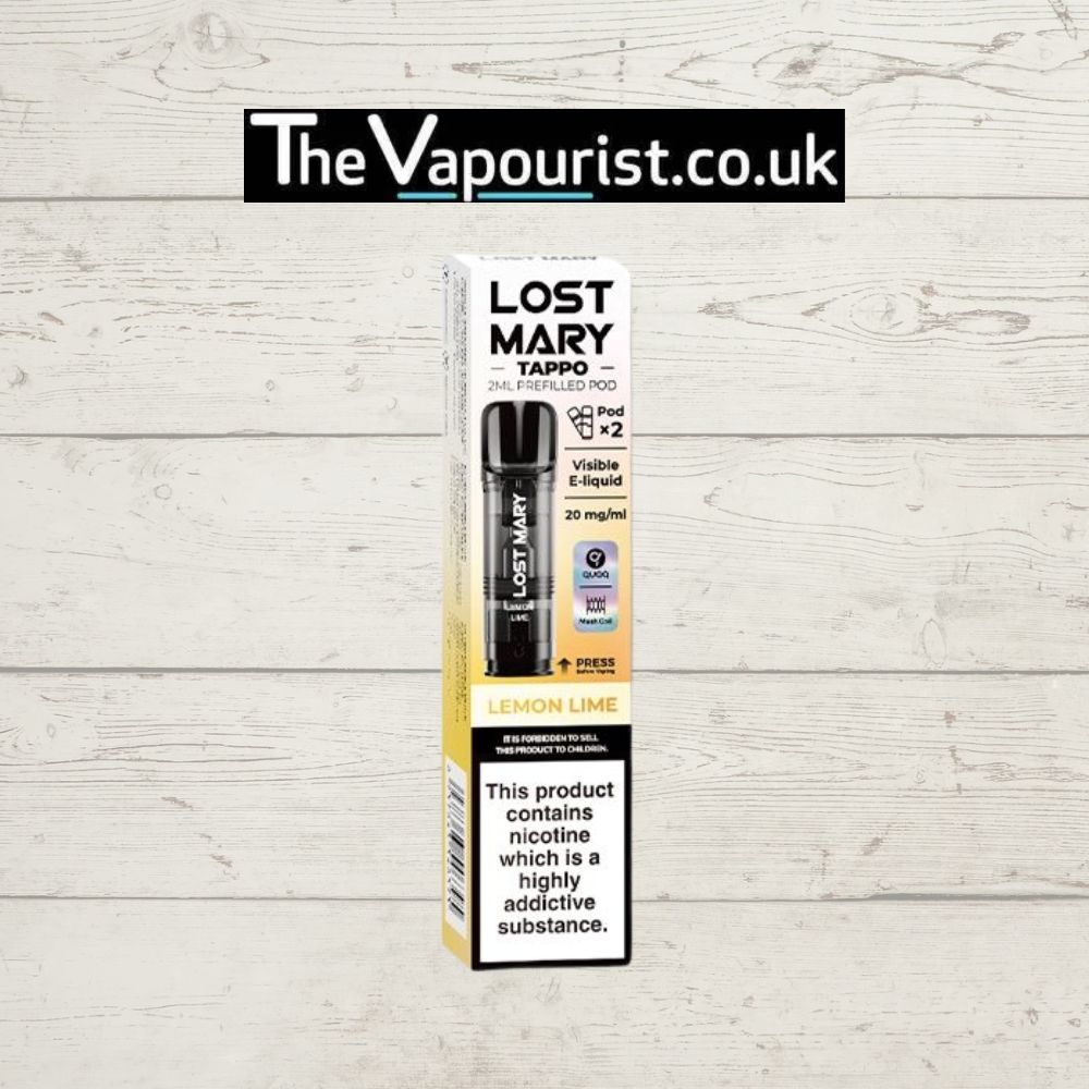 LOST MARY Tappo Prefilled Pods Lemon Lime 20mg by The Vapourist UK