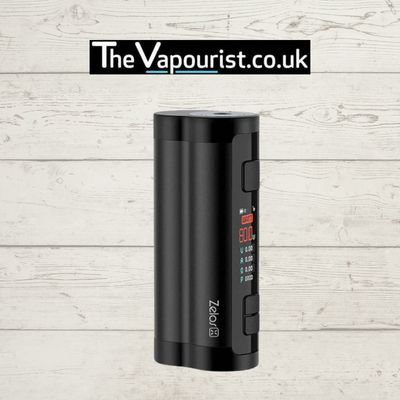Sleek Aspire Zelos 3 vape mod with digital display from The Vapourist.