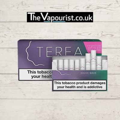 TEREA Mauve Wave IQOS sleeves 10-pack with 200 tobacco sticks.