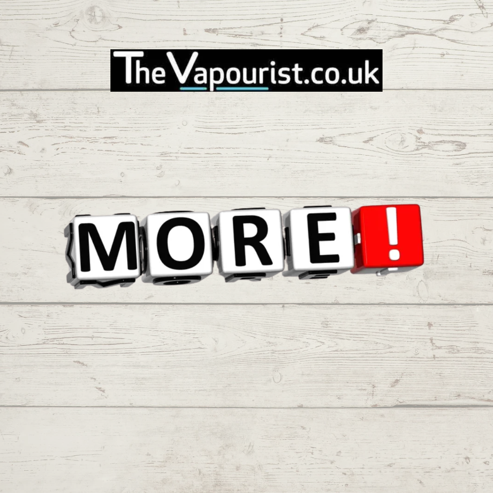 More vape brands from The Vapourist on white wooden background