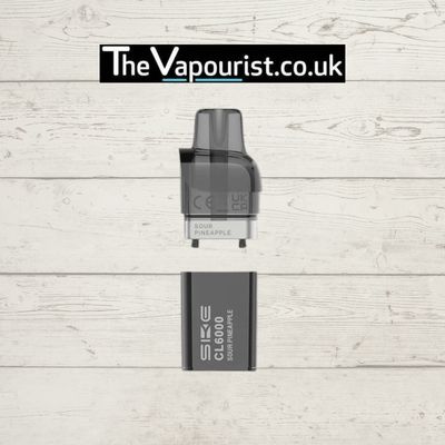 SKE Crystal CL6000 Pods for vaping in Sour Pineapple flavor.
