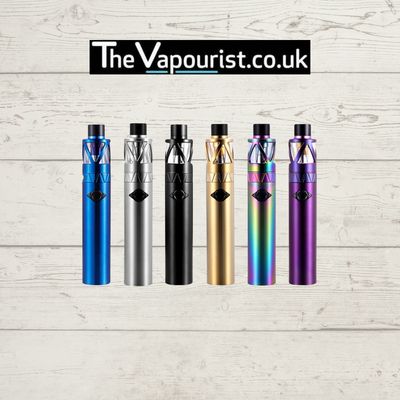 Sleek standard vape kits in vibrant colors from The Vapourist.