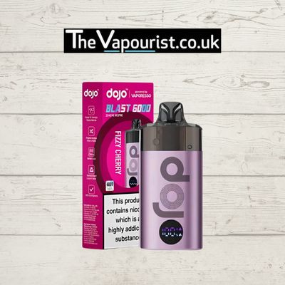 Fizzy Cherry Big Puff Vape Kit by Dojo Blast 6000 – The Vapourist UK
