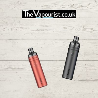 Stylish Voopoo vape kits in red and black from The Vapourist UK