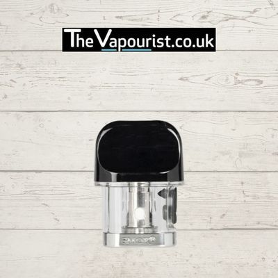 Smok Novo Pods - MTL Vape 3-Pack displayed with clear chamber and black mouthpiece, ideal for smooth draw and rich flavour vaping experience.