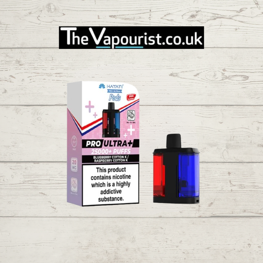 Hayati Pro Ultra 25K Replacement Pods - Blueberry Cotton Candy / Raspberry Cotton Candy