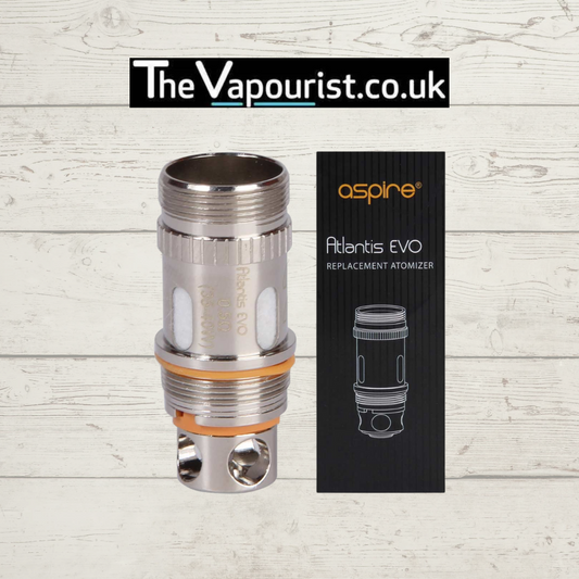 Aspire Atlantis Coils - DTL vaping replacement atomizer with enhanced flavour and vapour, compatible with Triton tanks and Eleaf EC Coils.